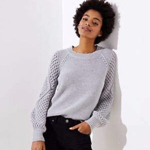 Loft Stitched Sleeve Sweater